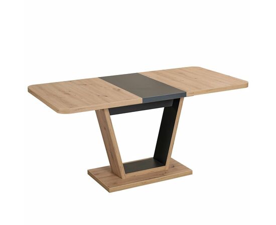 Стол VEKTOR M дуб вотан, каркас графит | Интернет магазин мебели и декора LifeDekor