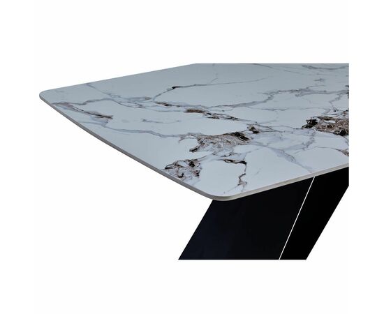 Стол керамический PLATON Patek Philippe 180*90*76, каркас черный, изображение 5 | Интернет магазин мебели и декора LifeDekor