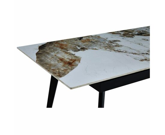 Стол керамический SEVILLE Pandora 2 180-220*90*76, каркас черный, изображение 8 | Интернет магазин мебели и декора LifeDekor