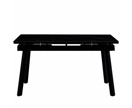 Стол керамический TORONTO Shashi black 140-200/90*76, каркас черный, изображение 4 | Интернет магазин мебели и декора LifeDekor