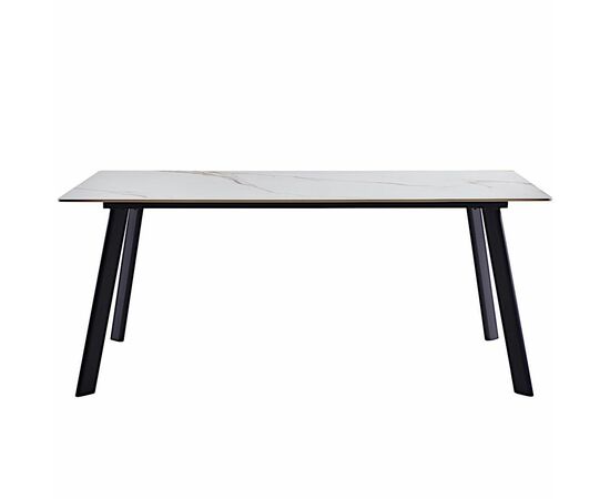 Стол керамический MISTRAL Kass gold 180*90*75, каркас черный, изображение 5 | Интернет магазин мебели и декора LifeDekor