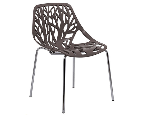 Стул пластиковый FOREST серый | Интернет магазин мебели и декора LifeDekor