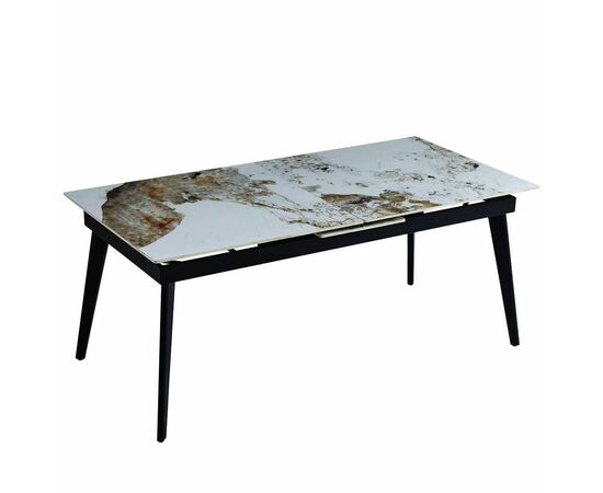 Стол керамический SEVILLE Pandora 2 180-220*90*76, каркас черный, изображение 6 | Интернет магазин мебели и декора LifeDekor