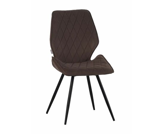 Стул OSTIN велюр мокко, каркас круглый черный | Интернет магазин мебели и декора LifeDekor