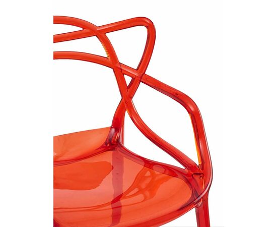 Стул пластиковый MASTERS LUX красный, изображение 2 | Интернет магазин мебели и декора LifeDekor