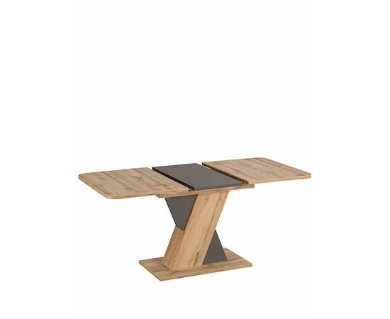 Стол BRIDGE 120-160/80 дуб вотан, каркас Вольфрам, изображение 2 | Интернет магазин мебели и декора LifeDekor