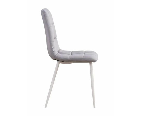 Стул CHILE велюр мокко, каркас белый, изображение 3 | Интернет магазин мебели и декора LifeDekor