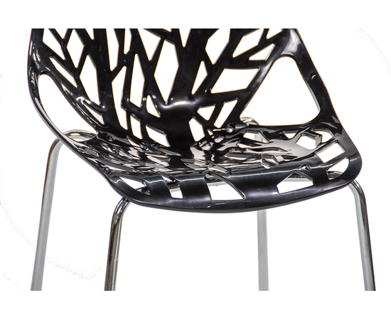 Стул пластиковый FOREST черный, изображение 5 | Интернет магазин мебели и декора LifeDekor