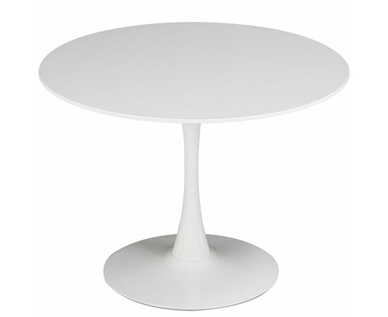 Стол TULIP D80 белый, каркас белый | Интернет магазин мебели и декора LifeDekor