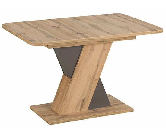 Стол BRIDGE 120-160/80 дуб вотан, каркас Вольфрам | Интернет магазин мебели и декора LifeDekor