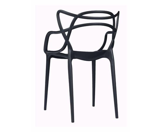 Стул пластиковый MASTERS LUX черный, изображение 5 | Интернет магазин мебели и декора LifeDekor