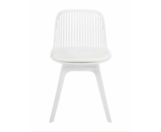 Стул пластиковый GRACE SOFT белый / ноги белые, изображение 2 | Интернет магазин мебели и декора LifeDekor