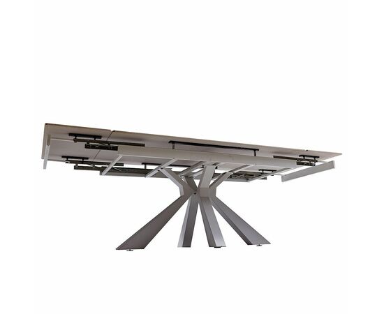 Стол керамический siena Kass gold 160-240*90, каркас белый, изображение 10 | Интернет магазин мебели и декора LifeDekor