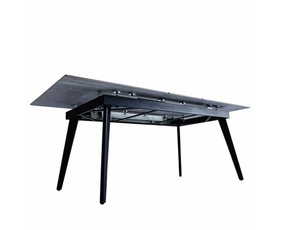 Стол керамический SEVILLE Rebecca grey 160-200*90, каркас черный, изображение 6 | Интернет магазин мебели и декора LifeDekor