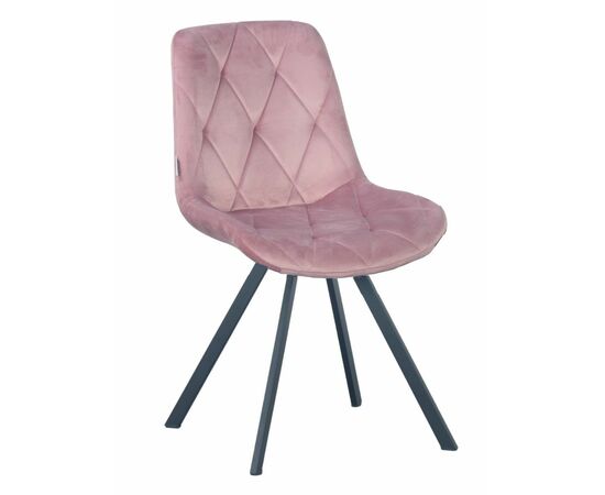 Стул GUSTAF 360 велюр роза, каркас черный | Интернет магазин мебели и декора LifeDekor