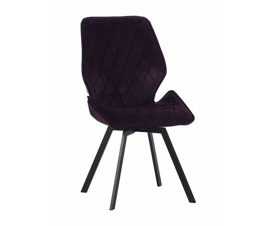Стул OSTIN велюр брусничный, каркас квадрат черный | Интернет магазин мебели и декора LifeDekor