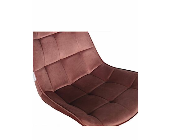 Стул RICHARD велюр пыльно-розовый, каркас шампань, изображение 2 | Интернет магазин мебели и декора LifeDekor