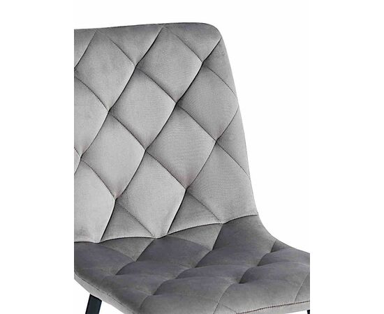 Стул LAZARE велюр антрацит, каркас черный, изображение 5 | Интернет магазин мебели и декора LifeDekor