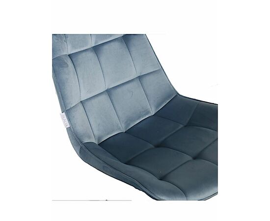 Стул RICHARD велюр синий камень, каркас шампань, изображение 2 | Интернет магазин мебели и декора LifeDekor