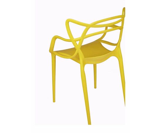 Стул пластиковый MASTERS желтый, изображение 6 | Интернет магазин мебели и декора LifeDekor
