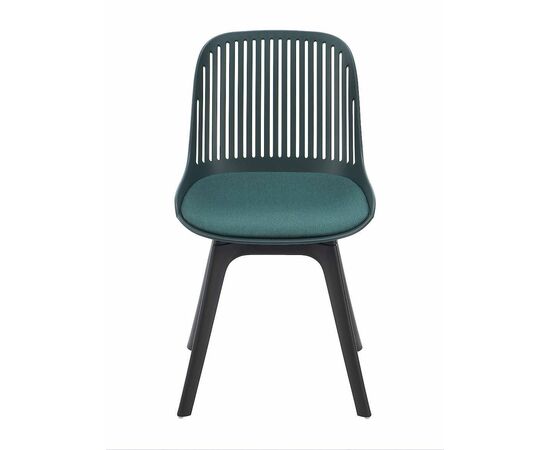 Стул пластиковый GRACE SOFT темно-зеленый / ноги черные, изображение 3 | Интернет магазин мебели и декора LifeDekor
