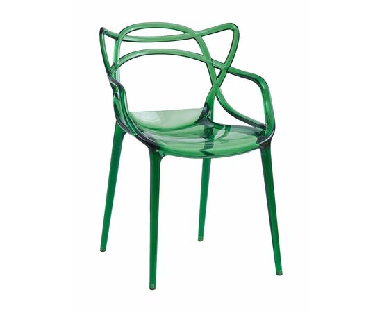Стул пластиковый MASTERS LUX зеленый | Интернет магазин мебели и декора LifeDekor
