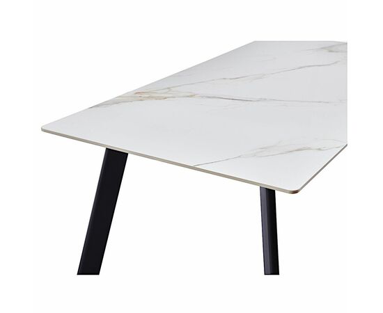 Стол керамический MISTRAL Kass gold 180*90*75, каркас черный, изображение 3 | Интернет магазин мебели и декора LifeDekor