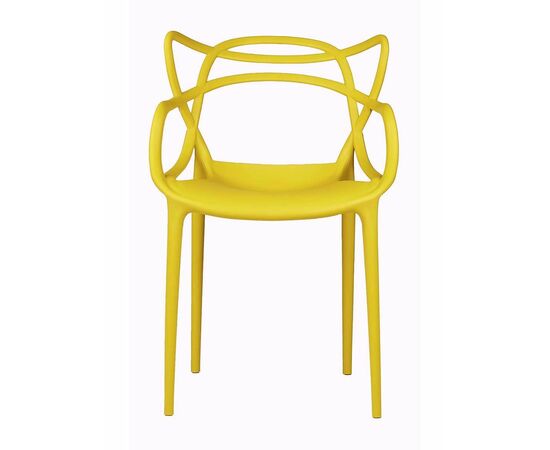 Стул пластиковый MASTERS желтый, изображение 3 | Интернет магазин мебели и декора LifeDekor