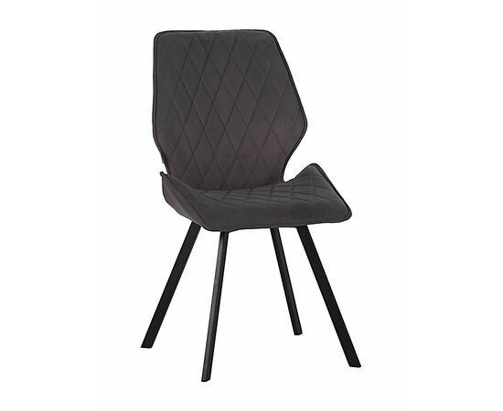 Стул OSTIN 360 велюр горький шоколад, каркас квадрат черный | Интернет магазин мебели и декора LifeDekor