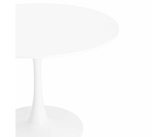 Стол TULIP D100 белый, каркас белый, изображение 8 | Интернет магазин мебели и декора LifeDekor