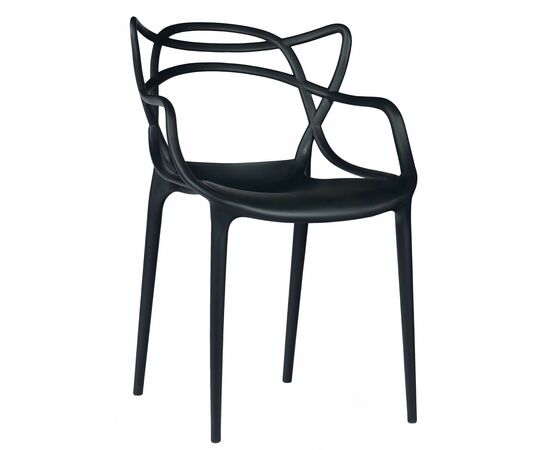 Стул пластиковый MASTERS LUX черный | Интернет магазин мебели и декора LifeDekor