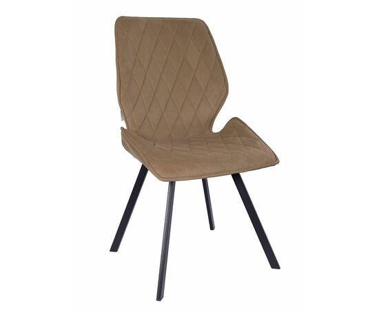 Стул OSTIN 180 велюр золото, каркас квадрат черный | Интернет магазин мебели и декора LifeDekor