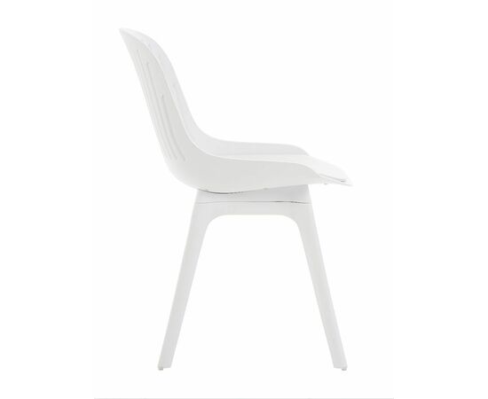 Стул пластиковый GRACE SOFT белый / ноги белые, изображение 4 | Интернет магазин мебели и декора LifeDekor