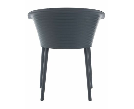 Стул пластиковый MALTA серый с подушкой гусиные лапки, изображение 7 | Интернет магазин мебели и декора LifeDekor