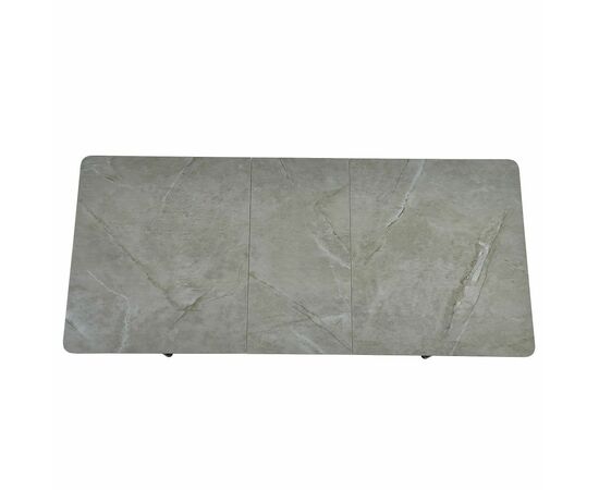 Стол керамический BARCELONA Cardo grey 140-180/80*76, каркас черный, изображение 10 | Интернет магазин мебели и декора LifeDekor