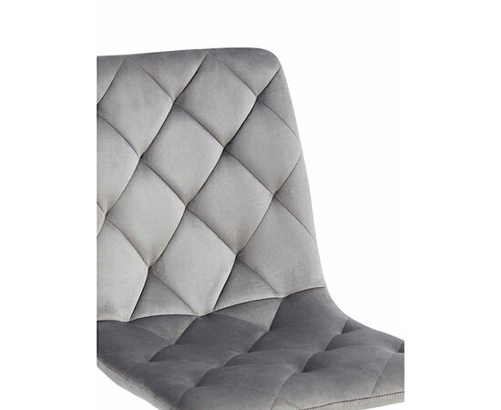 Стул LAZARE велюр антрацит, каркас белый, изображение 3 | Интернет магазин мебели и декора LifeDekor