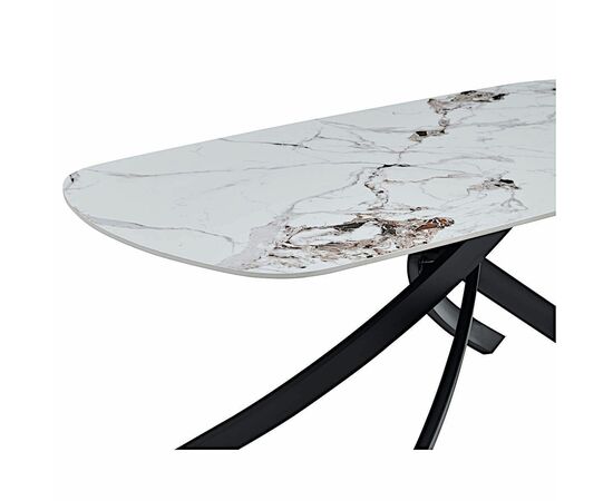 Стол керамический SANTANA Patek Philippe 180/90*76, каркас черный, изображение 5 | Интернет магазин мебели и декора LifeDekor