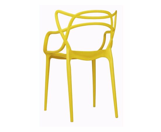 Стул пластиковый MASTERS желтый, изображение 5 | Интернет магазин мебели и декора LifeDekor