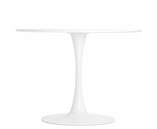 Стол TULIP D80 белый, каркас белый, изображение 3 | Интернет магазин мебели и декора LifeDekor