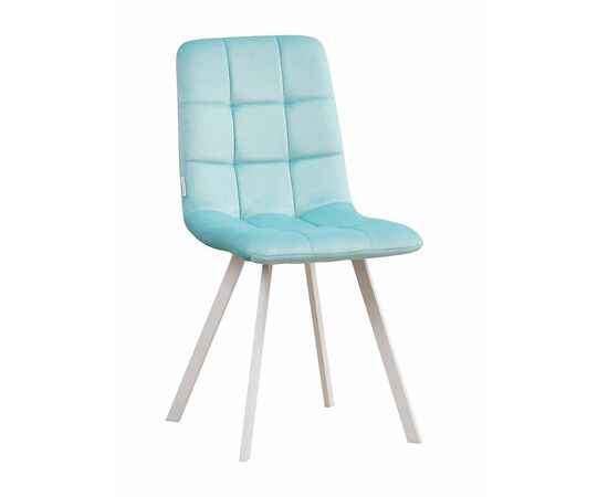 Стул LUCAS велюр тиффани, каркас квадрат белый | Интернет магазин мебели и декора LifeDekor