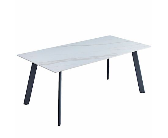 Стол керамический MISTRAL Kass gold 180*90*75, каркас черный, изображение 6 | Интернет магазин мебели и декора LifeDekor