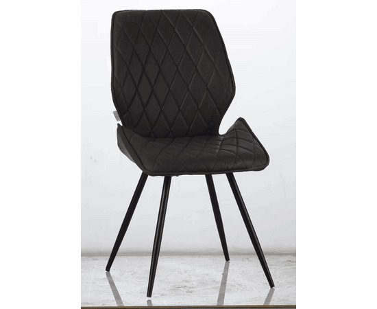 Стул OSTIN велюр шоколад, каркас круглый черный, изображение 2 | Интернет магазин мебели и декора LifeDekor