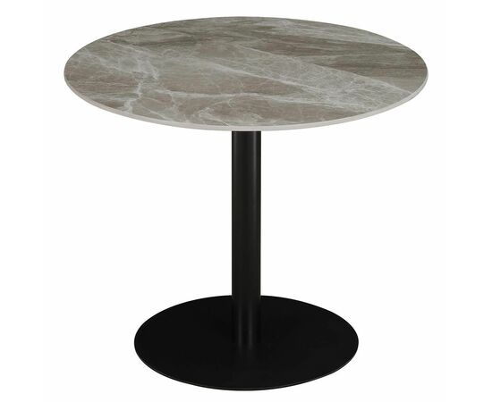 Стол керамический ARIEL-2K SQT-2K антрацит D90, каркас черный | Интернет магазин мебели и декора LifeDekor