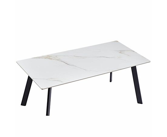 Стол керамический MISTRAL Kass gold 180*90*75, каркас черный, изображение 4 | Интернет магазин мебели и декора LifeDekor