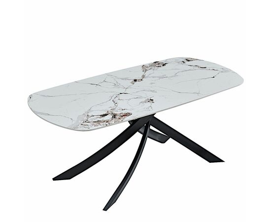 Стол керамический SANTANA Patek Philippe 180/90*76, каркас черный | Интернет магазин мебели и декора LifeDekor