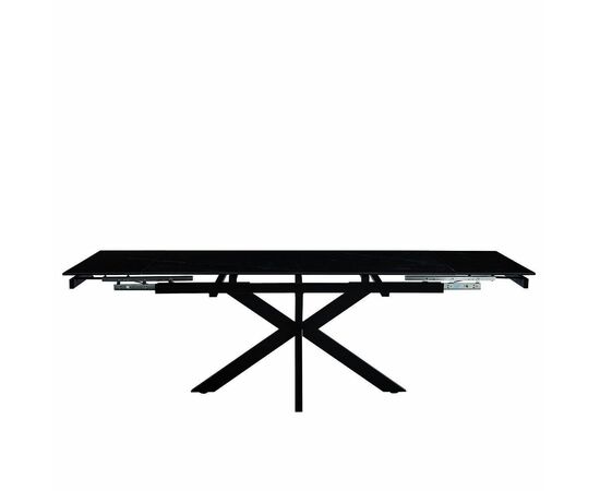 Стол керамический VENECJA Shashi black 160-240*90, каркас черный, изображение 4 | Интернет магазин мебели и декора LifeDekor