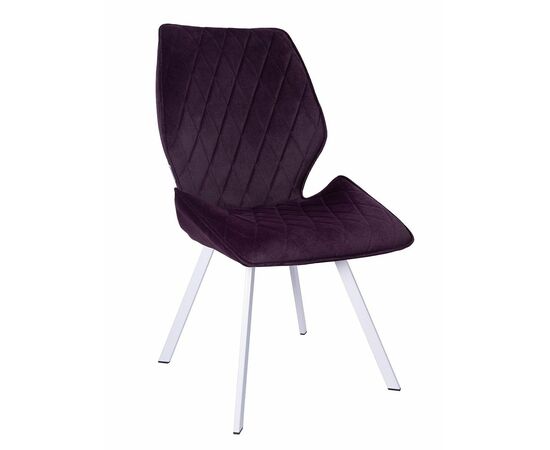 Стул OSTIN велюр брусничный, каркас квадрат белый | Интернет магазин мебели и декора LifeDekor