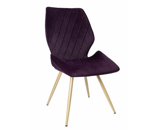 Стул OSTIN 180 велюр брусничный, каркас круглый шампань | Интернет магазин мебели и декора LifeDekor