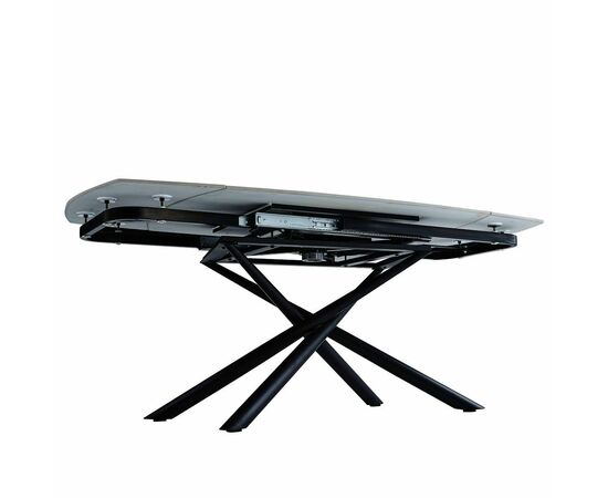 Стол керамический TORNADO Armani grey 120-180*85, каркас черный, изображение 9 | Интернет магазин мебели и декора LifeDekor