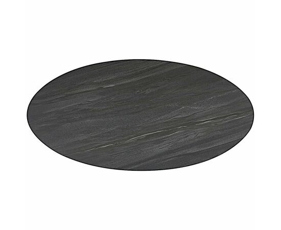 Стол керамический COSMO AustriIia sand black 180*90*75, каркас черный, изображение 6 | Интернет магазин мебели и декора LifeDekor